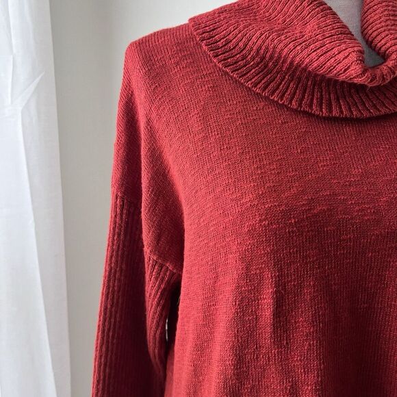 Wonderly Gourmet Red Soft Cozy Cowl Neck Pullover Sweater - Size Large - Picture 3 of 9